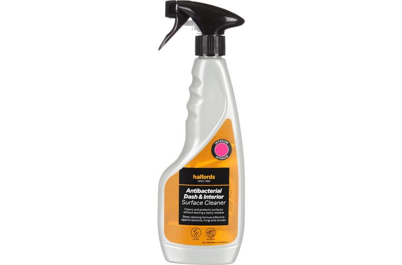 Halfords Antibacterial Dash and Interior Surface Cleaner 500ml Halfords Antibacterial Dash and Interior Surface Cleaner 500ml