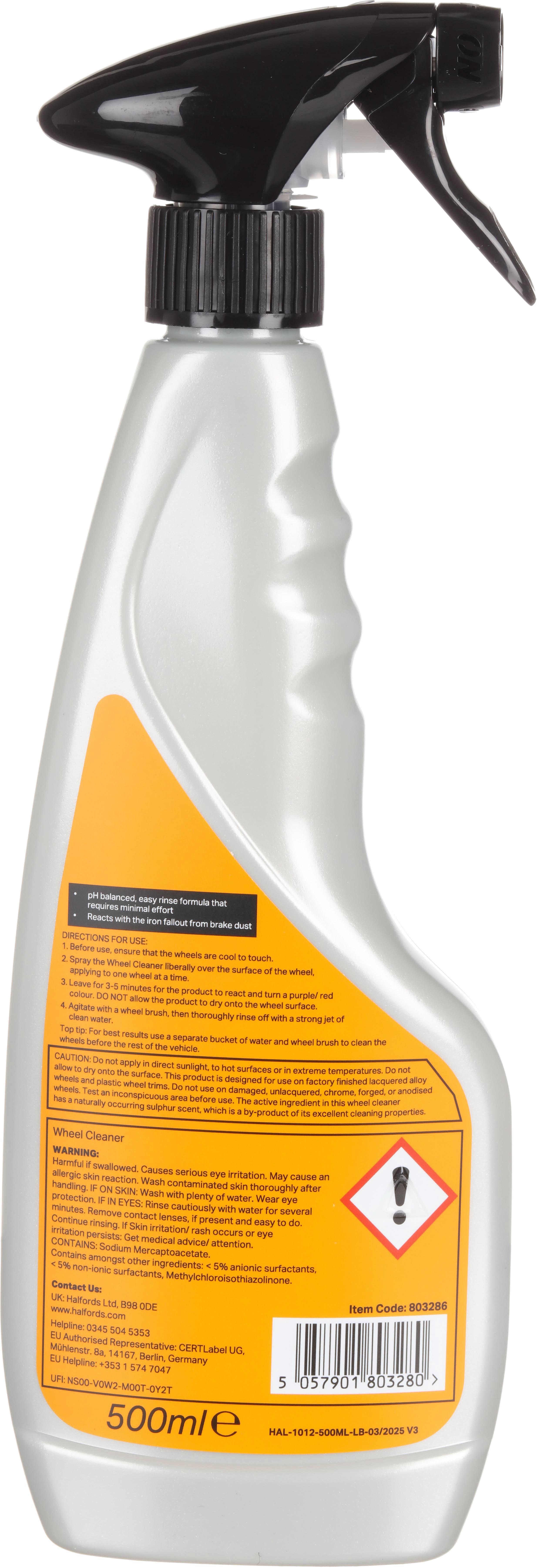 Halfords Colour Changing Wheel Cleaner 500ml