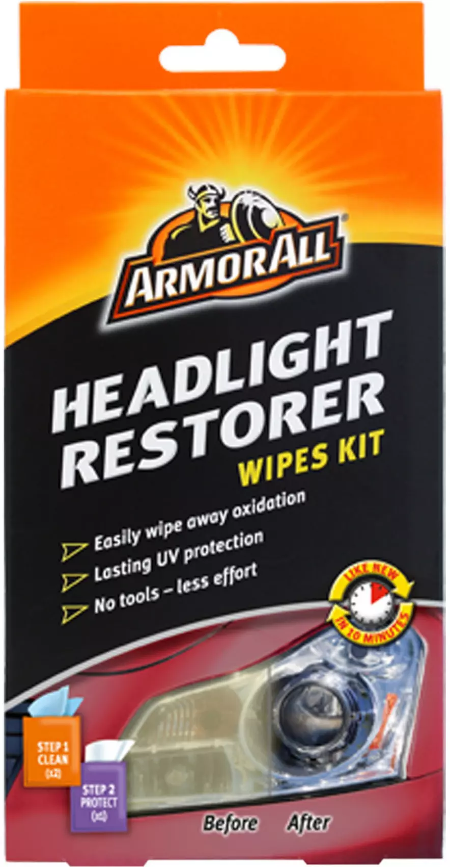 Headlight Restorer Wipes Kit Armor All - 18514 - Pro Detailing