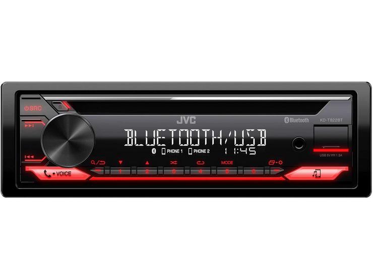 JVC KD-T822BT Car Stereo with CD Player & Bluetooth