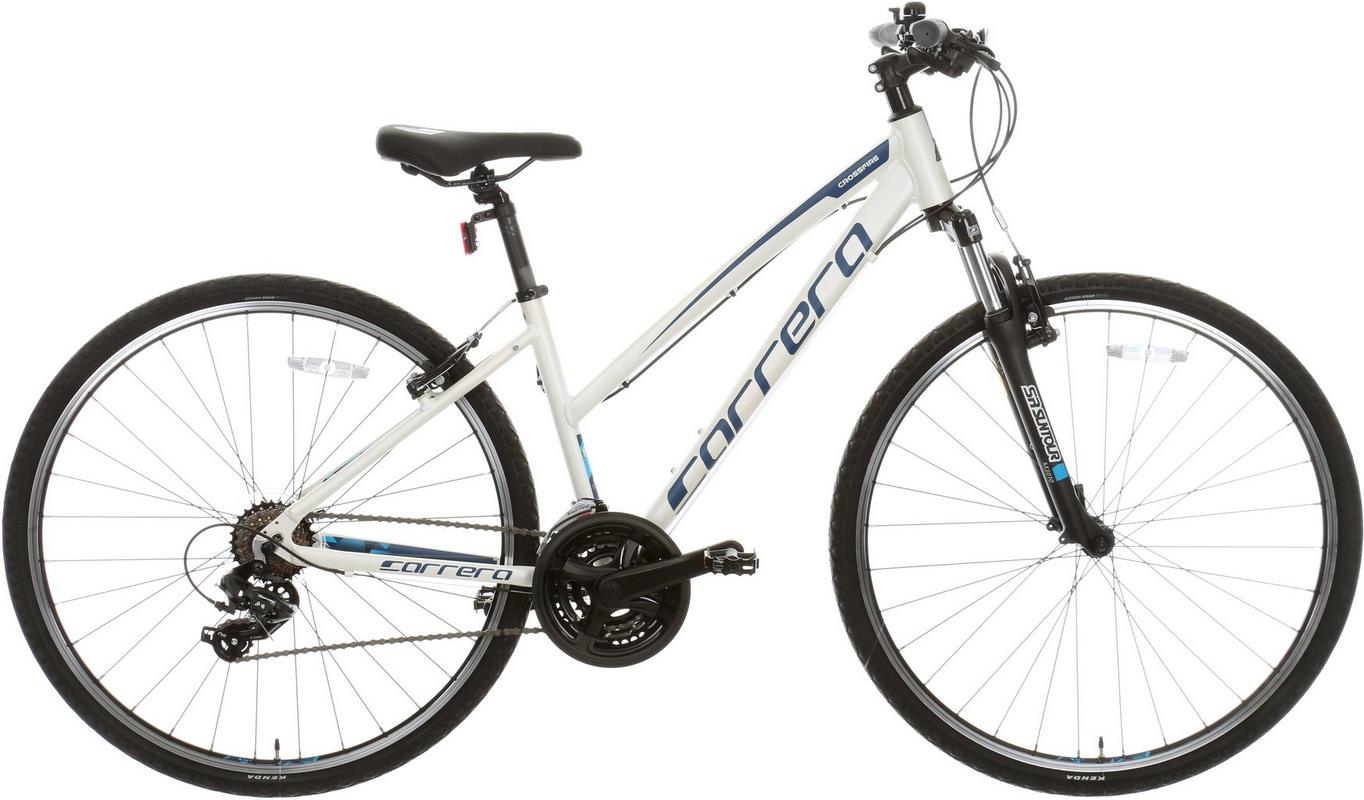 Halfords CARRERA Second Hand Grade A - Crossfire 1 Womens Hybrid Bike - White - S Frame | Extra 8% off for BC Members
