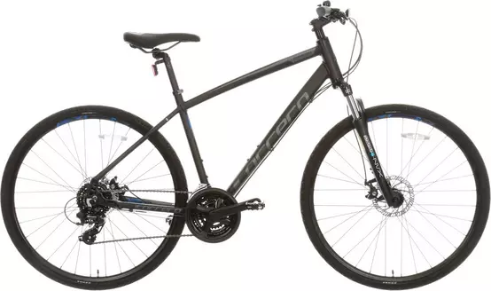 Second Hand Grade B Carrera Crossfire 2 Mens Hybrid Bike Black S M L Frames Halfords UK