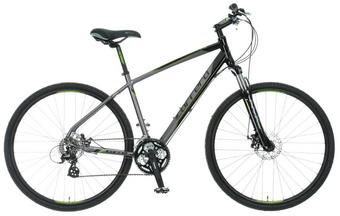 Second Hand Grade A Carrera Crossfire 2 Mens Hybrid Bike Grey XL Frame Halfords UK