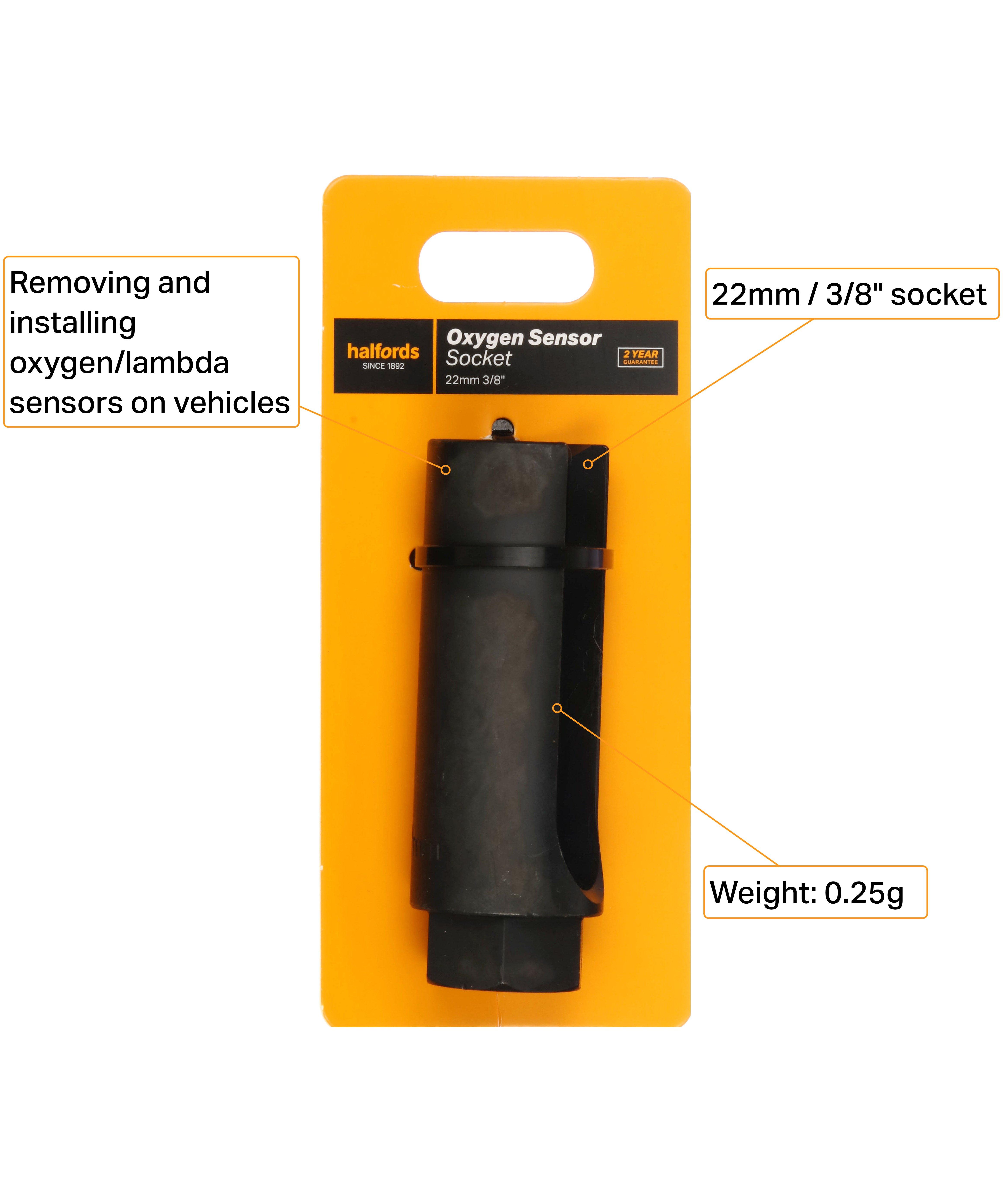 Halfords Oxygen Sensor socket 22mm 3/8" drive