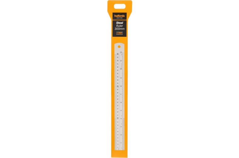 Halfords Steel Ruler - 300mm Halfords Steel Ruler - 300mm