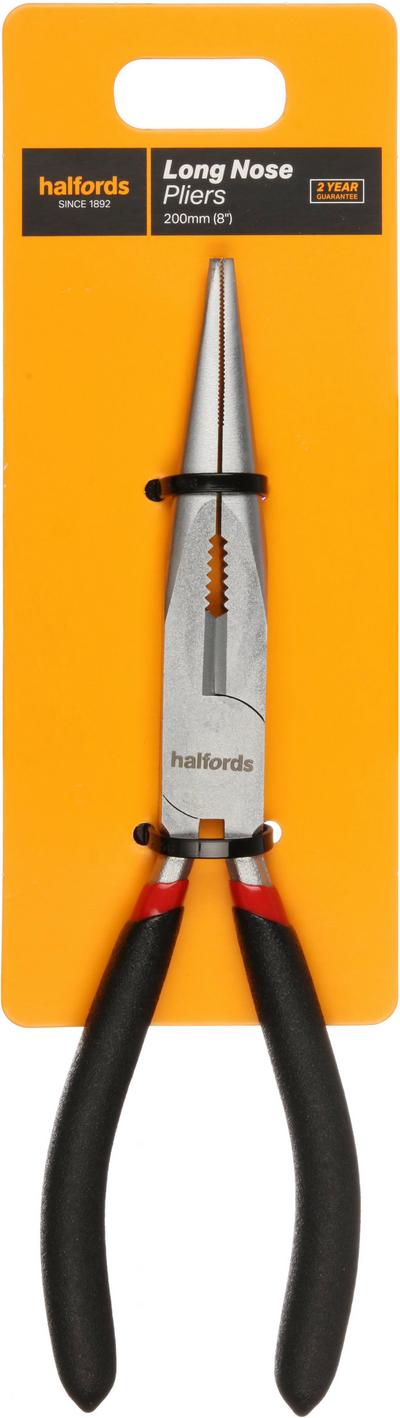 Halfords Long Nose Pliers - 200mm Halfords Long Nose Pliers - 200mm