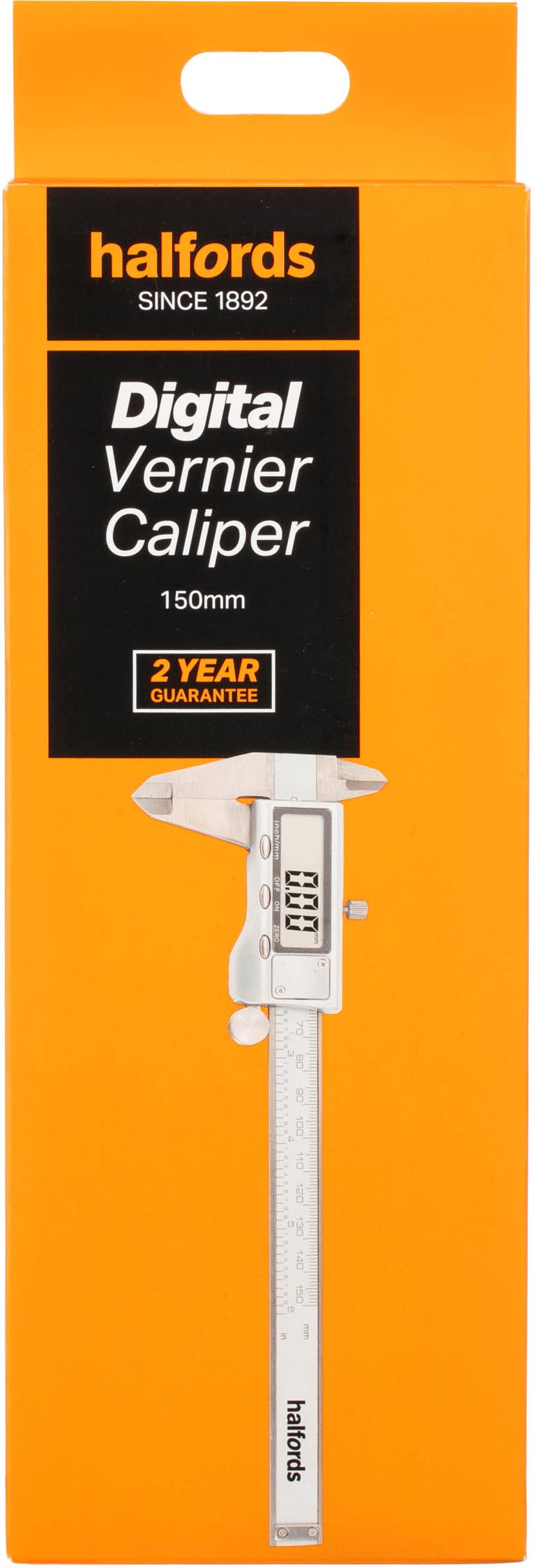 Halfords Digital Vernier Caliper 150mm