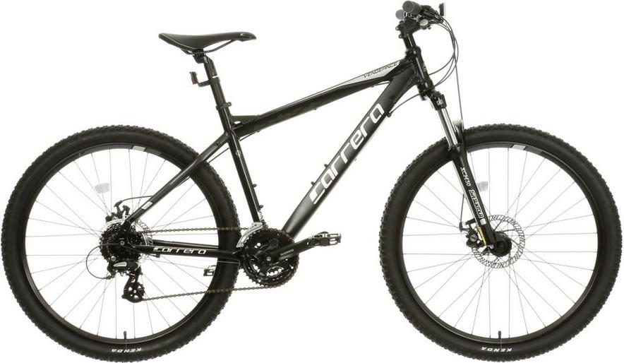 Second Hand Grade B Carrera Vengeance Mens Mountain Bike Black White XS S M L XL Frames Halfords UK