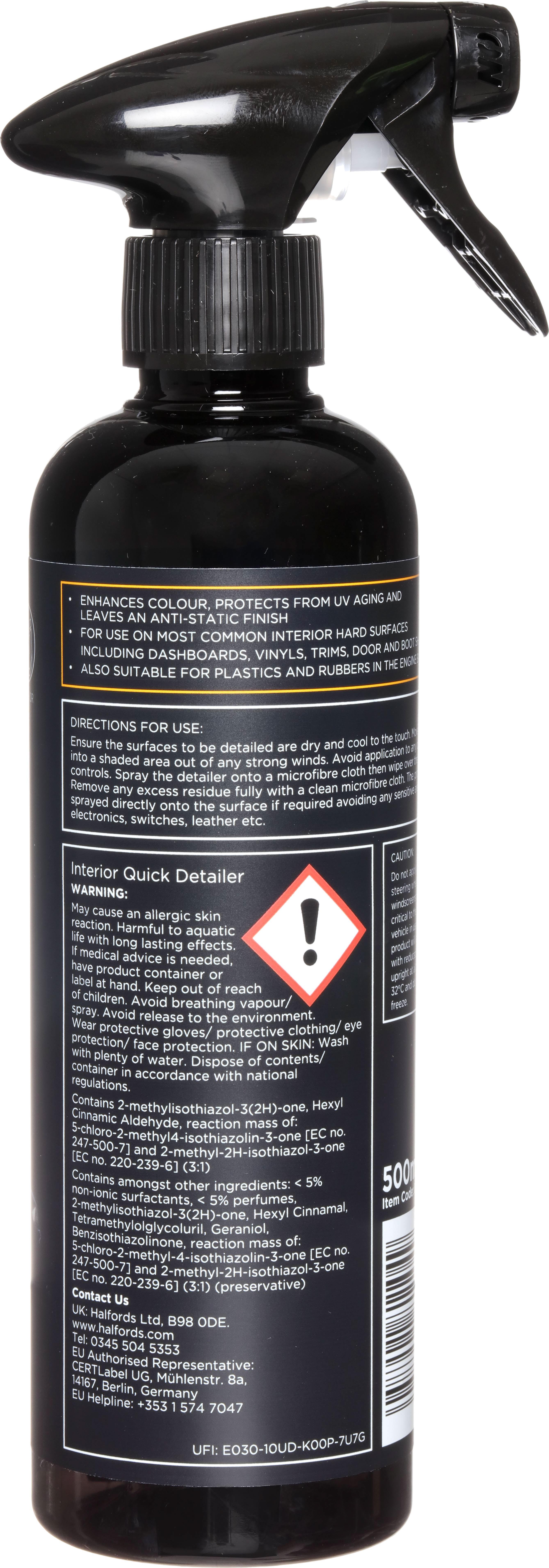Halfords Advanced Interior Quick Detailer 500ml