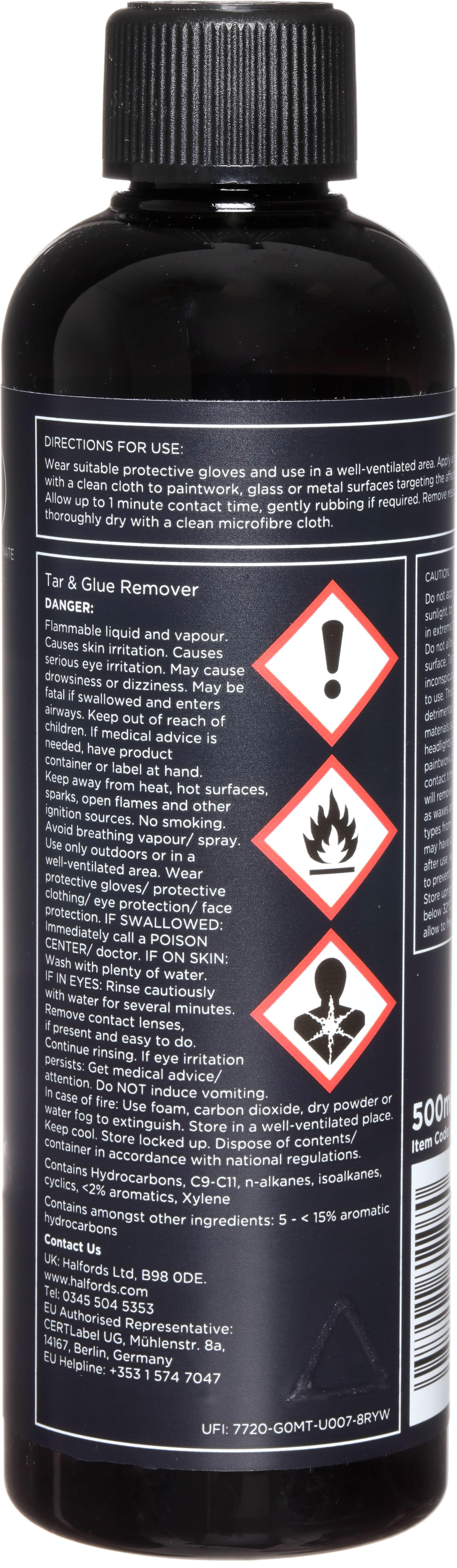 Halfords Advanced Tar & Glue Remover 500ml