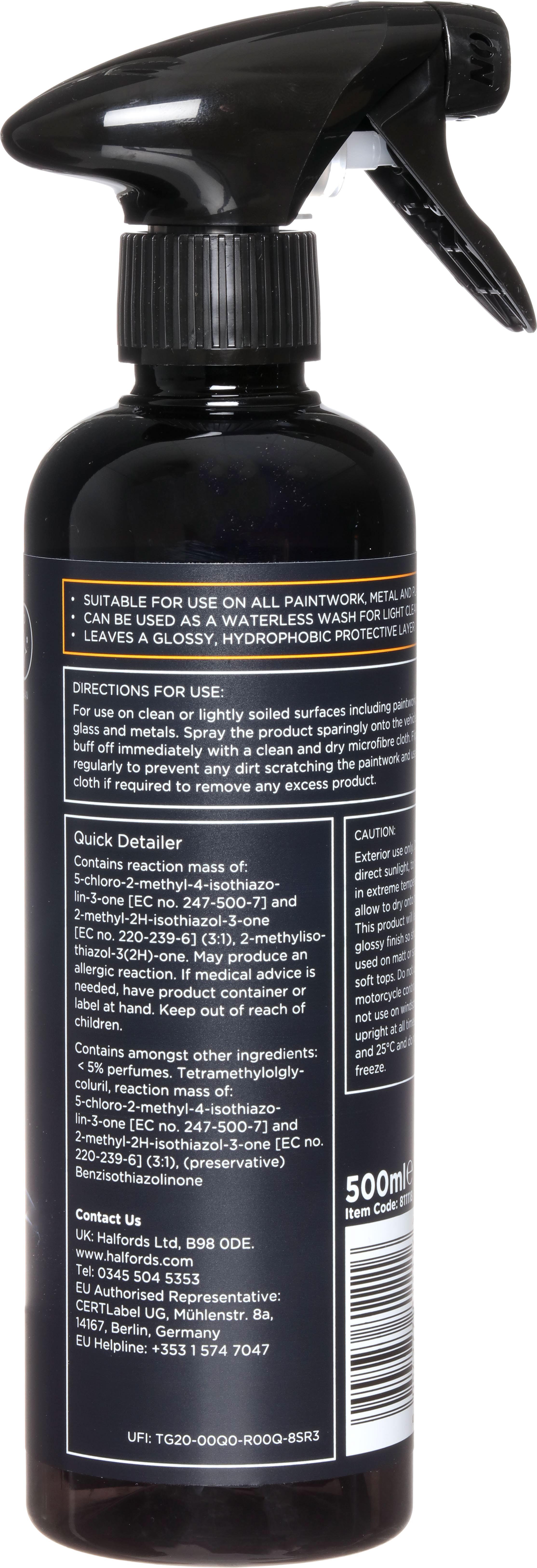 Halfords Advanced Quick Detailer 500ml