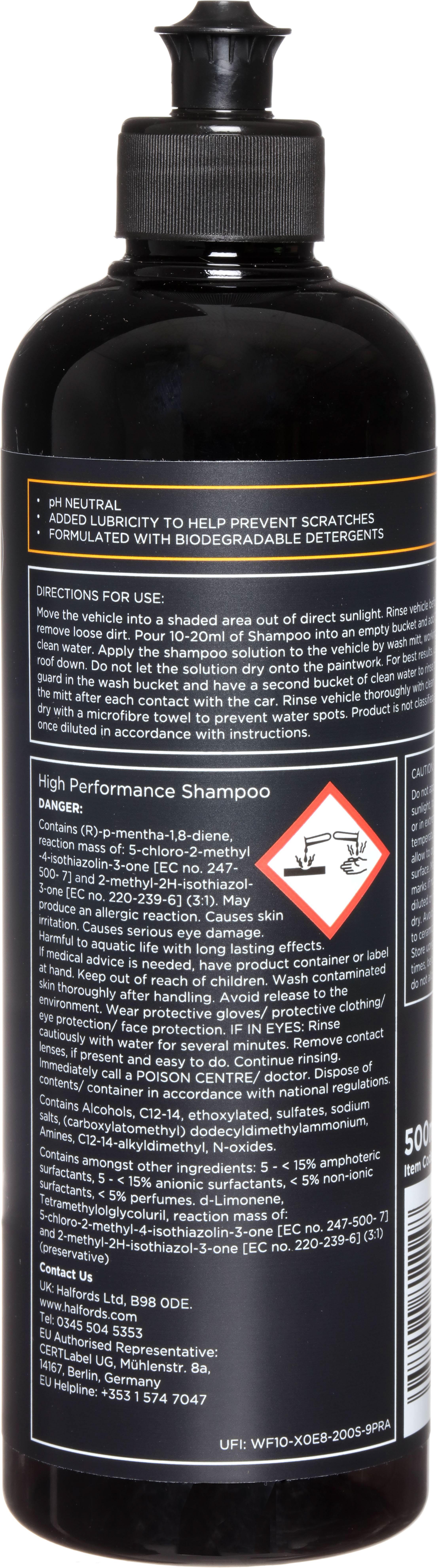 Halfords Advanced Performance Shampoo 500ml