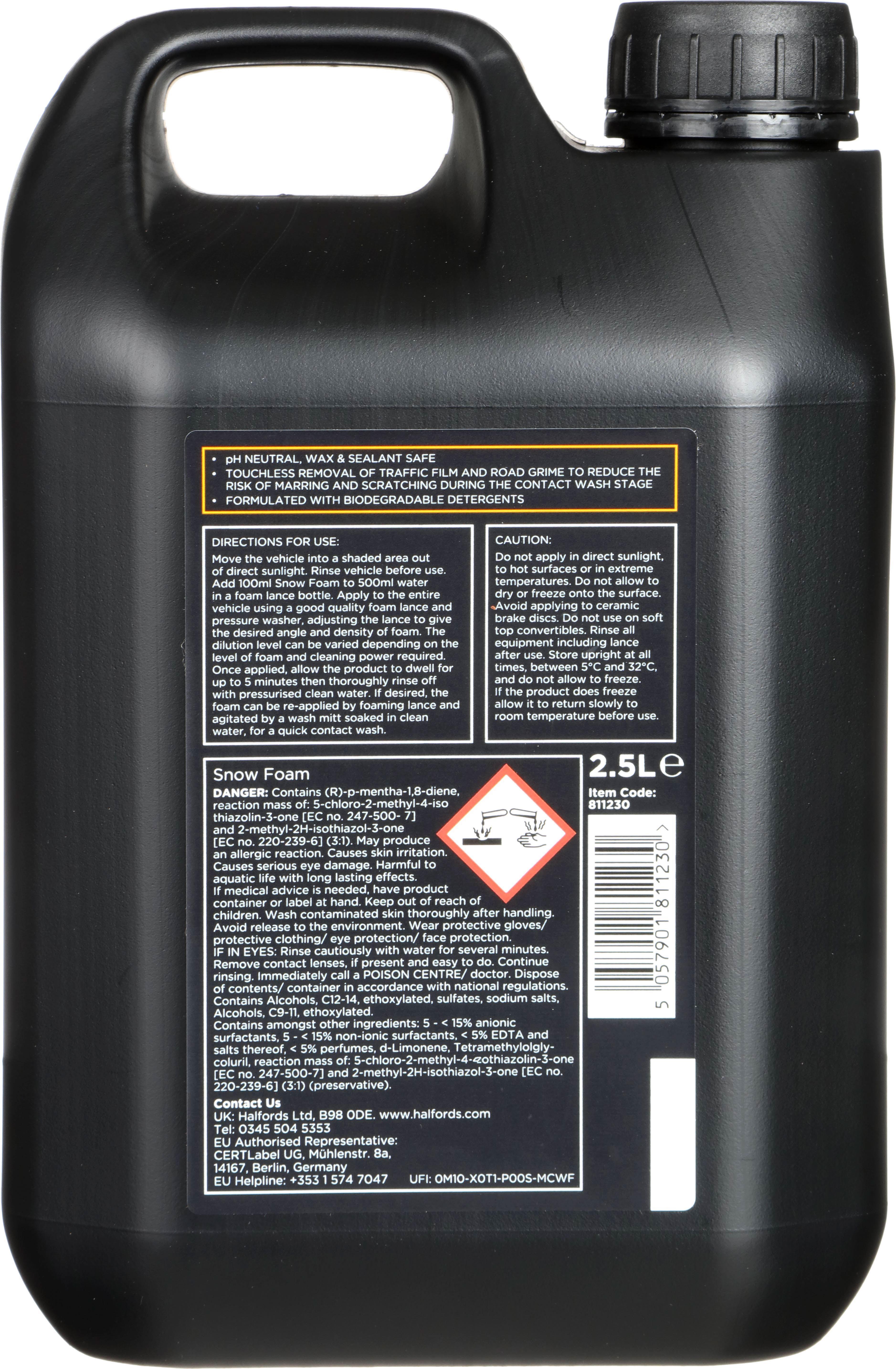 Halfords Advanced Snow Foam 2.5L