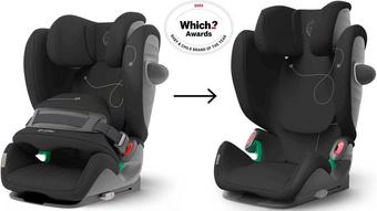 Cybex Pallas G i Size Group 1 2 3 Car Seat Moon Black Halfords UK