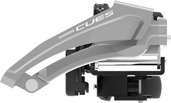 Shimano Cues FD-U4010-L 9 Speed Front Derailleur, Low Clamp, Top Swing