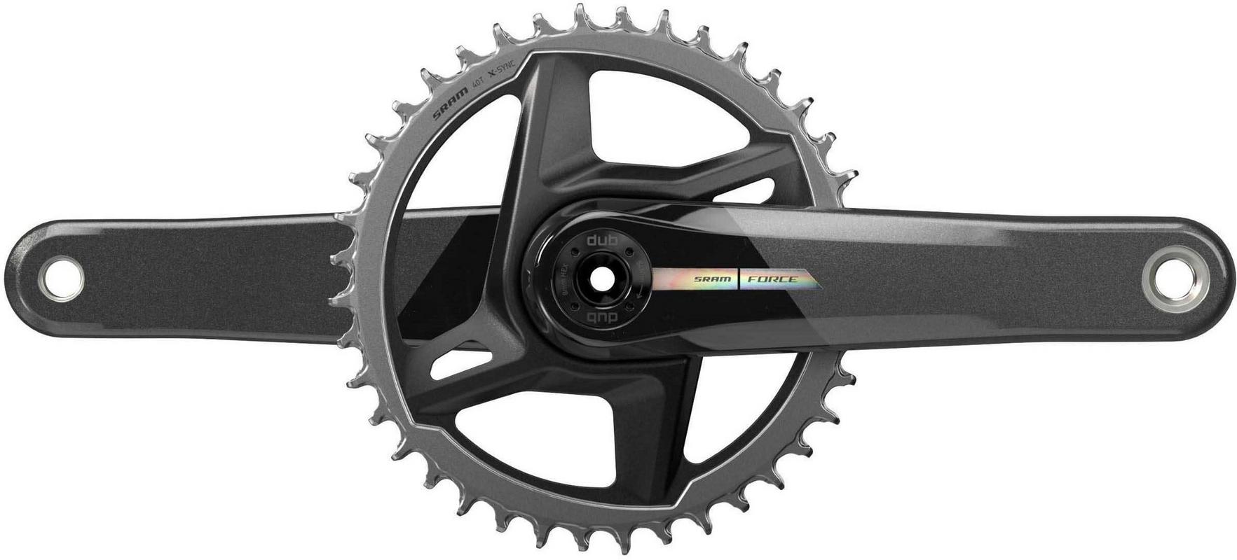 Halfords SRAM Force D2 DUB 1x Crankset 40T, 175mm Iridescent | Extra 8% off for BC Members