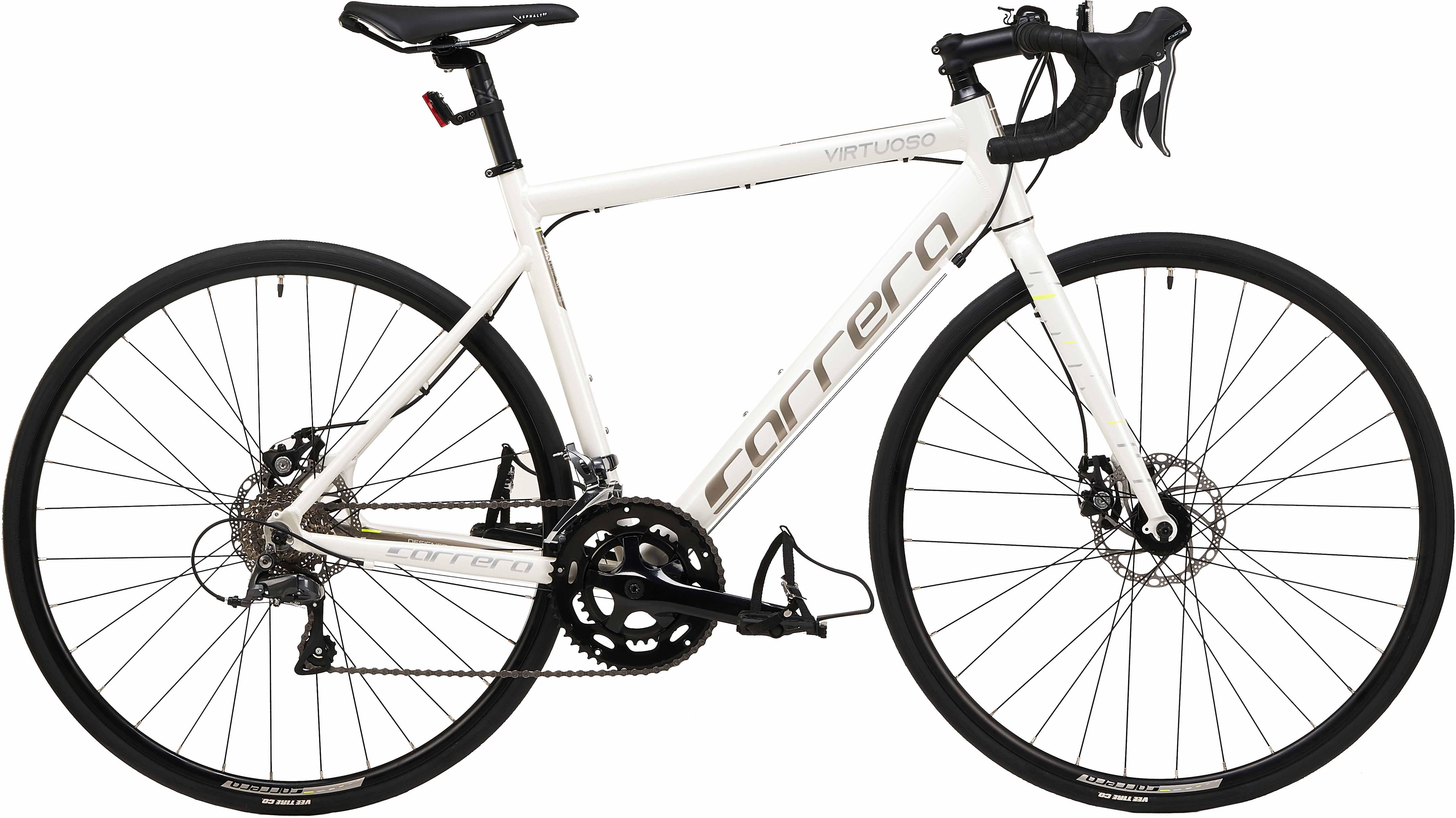 Second Hand Grade A - Carrera Virtuoso Mens Road Bike - White - S, M, L Frames