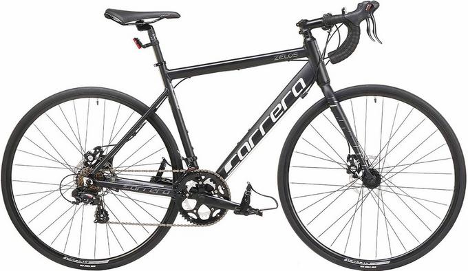 Second Hand Grade A - Carrera Zelos Mens Road Bike - Black - S, M, L Frames  | Halfords UK