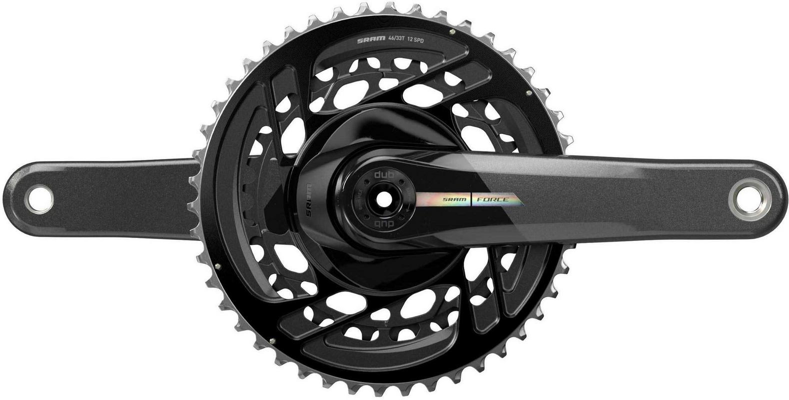 Halfords Sram SRAM Force D2 DUB 2x12 Speed Crankset 50/37T, 175mm Iridescent | Extra 8% off for BC Members