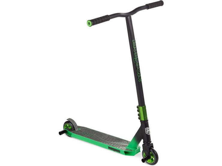 Mongoose Rise 100 Pro Freestyle Stunt Scooter - Black/Green