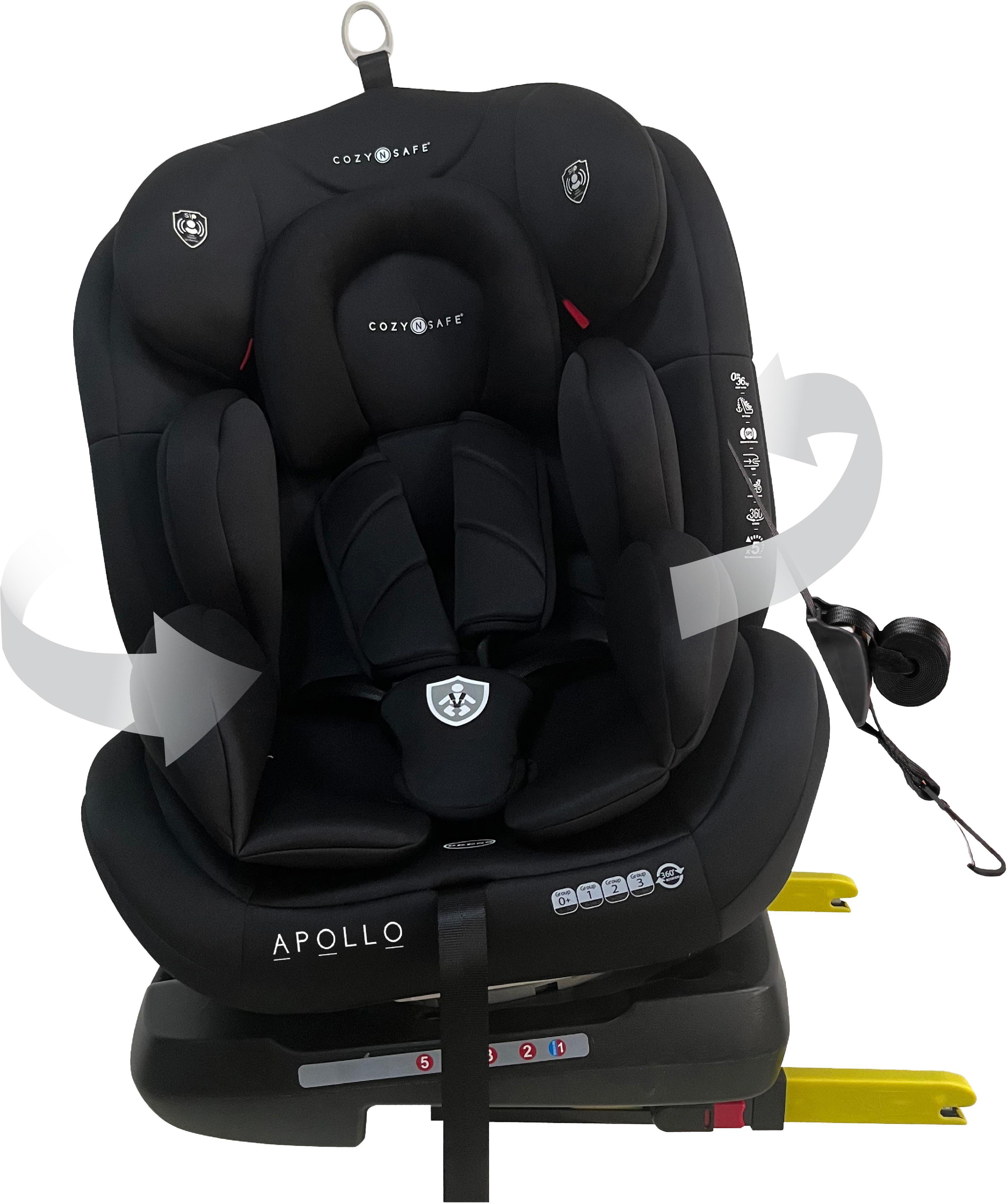 Cozy N Safe Apollo 360° Group 0+/1/2/3 Child Car Seat Onyx Halfords UK