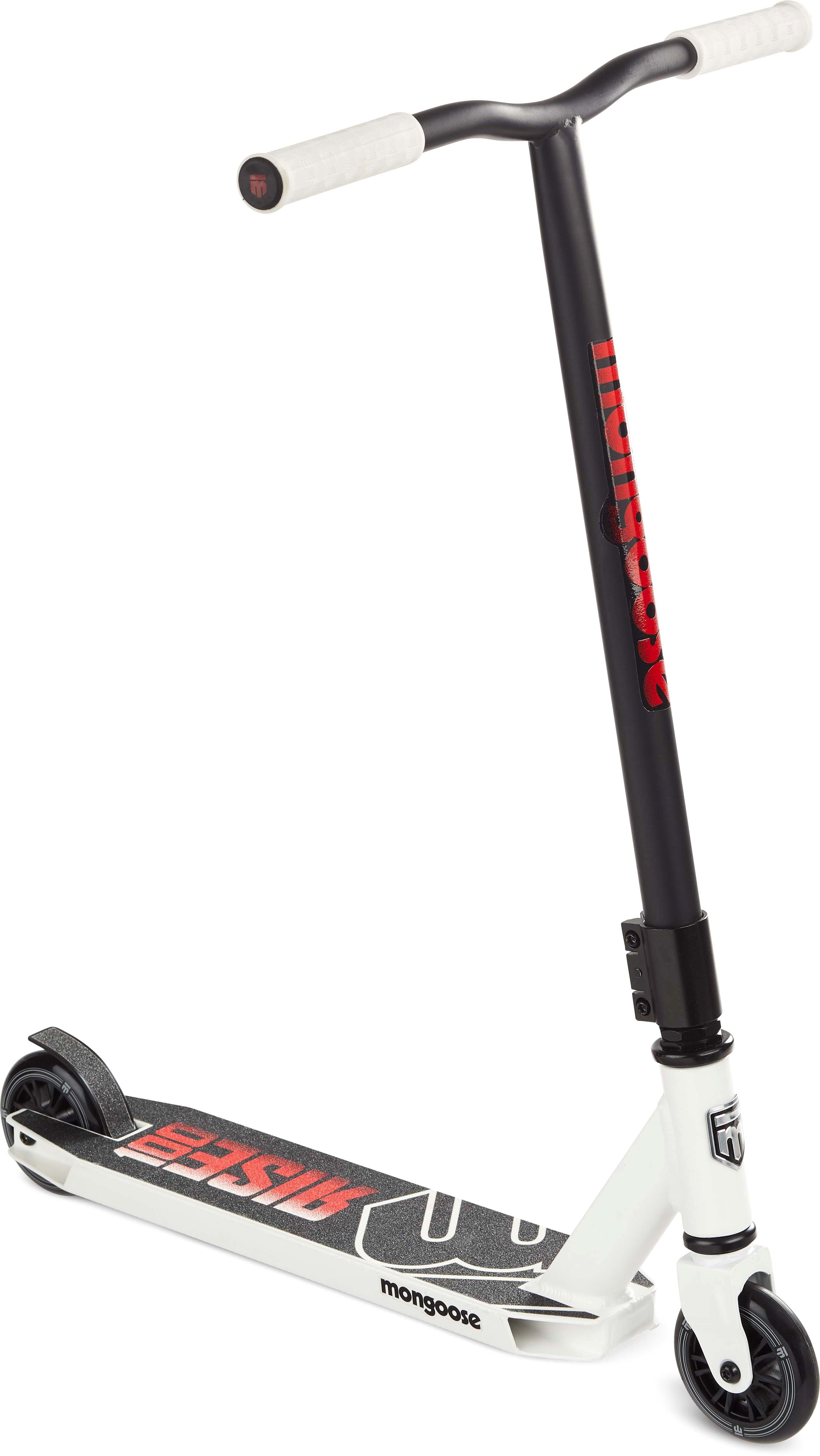 Mongoose Rise 100 Freestyle Stunt Scooter White/Red Halfords UK