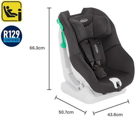 Convertible car store seat with base