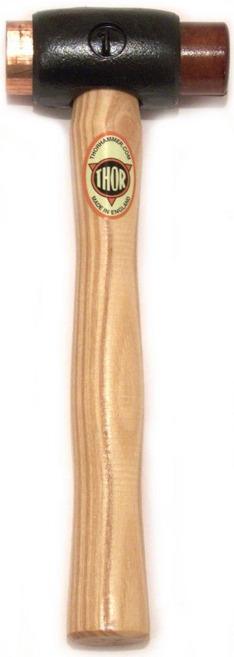 Thor Size 1 Copper Hide Hammer 710gm