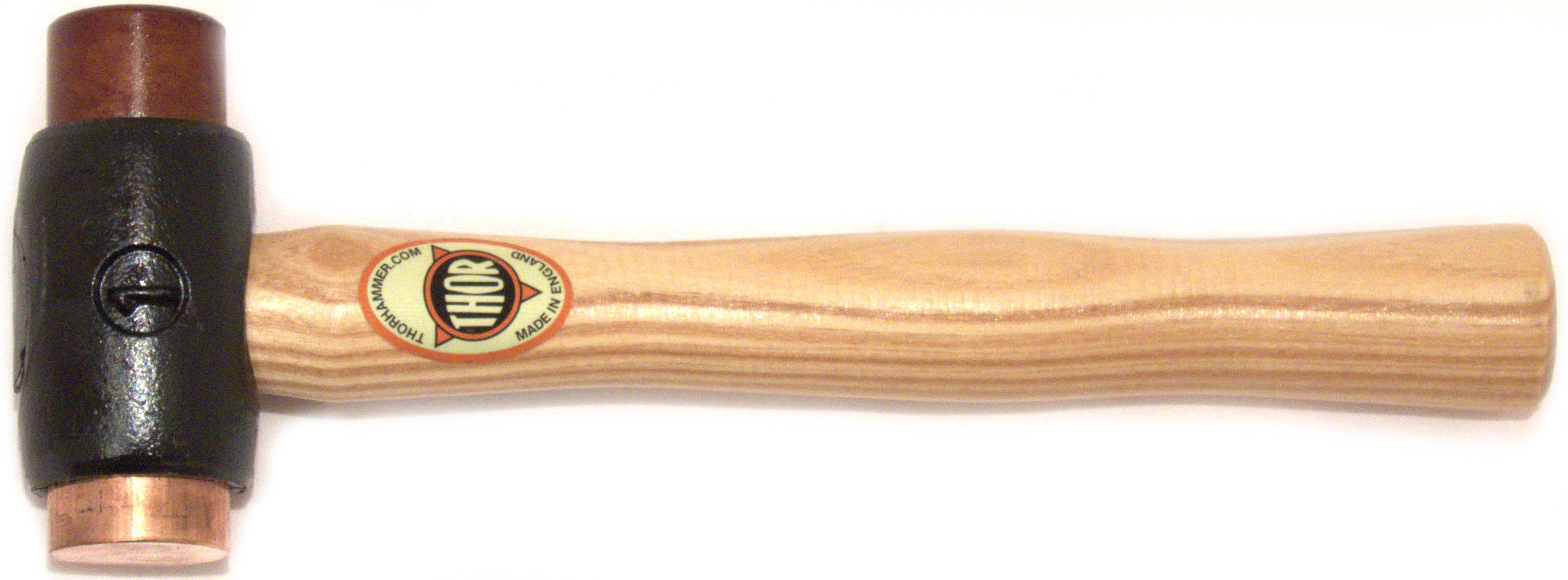 Thor Size 1 Copper Hide Hammer 710gm