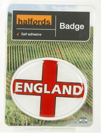Halfords Deluxe England Badge
