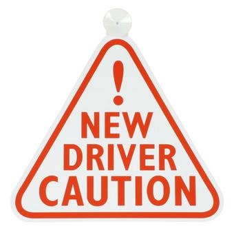 Halfords New Driver Sign