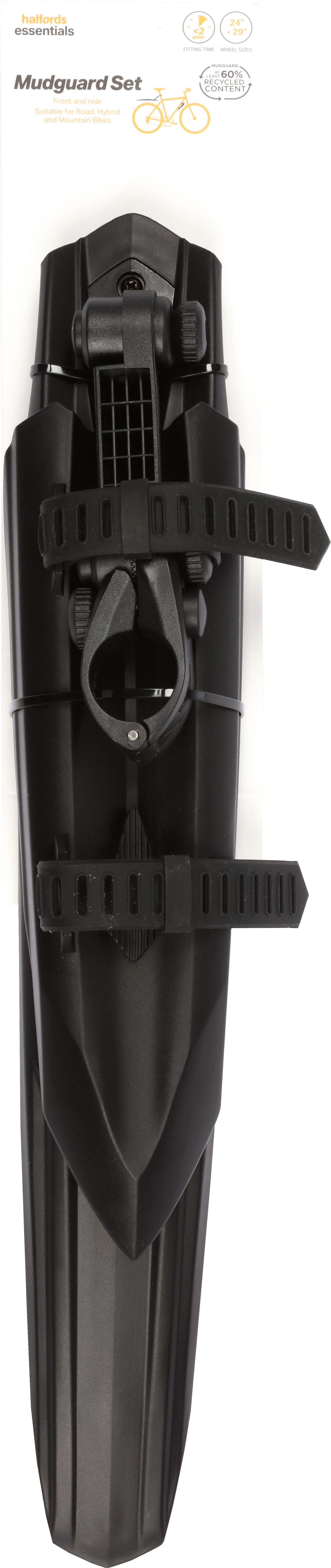 Halfords Essentials MTB Bike Mudguard Set