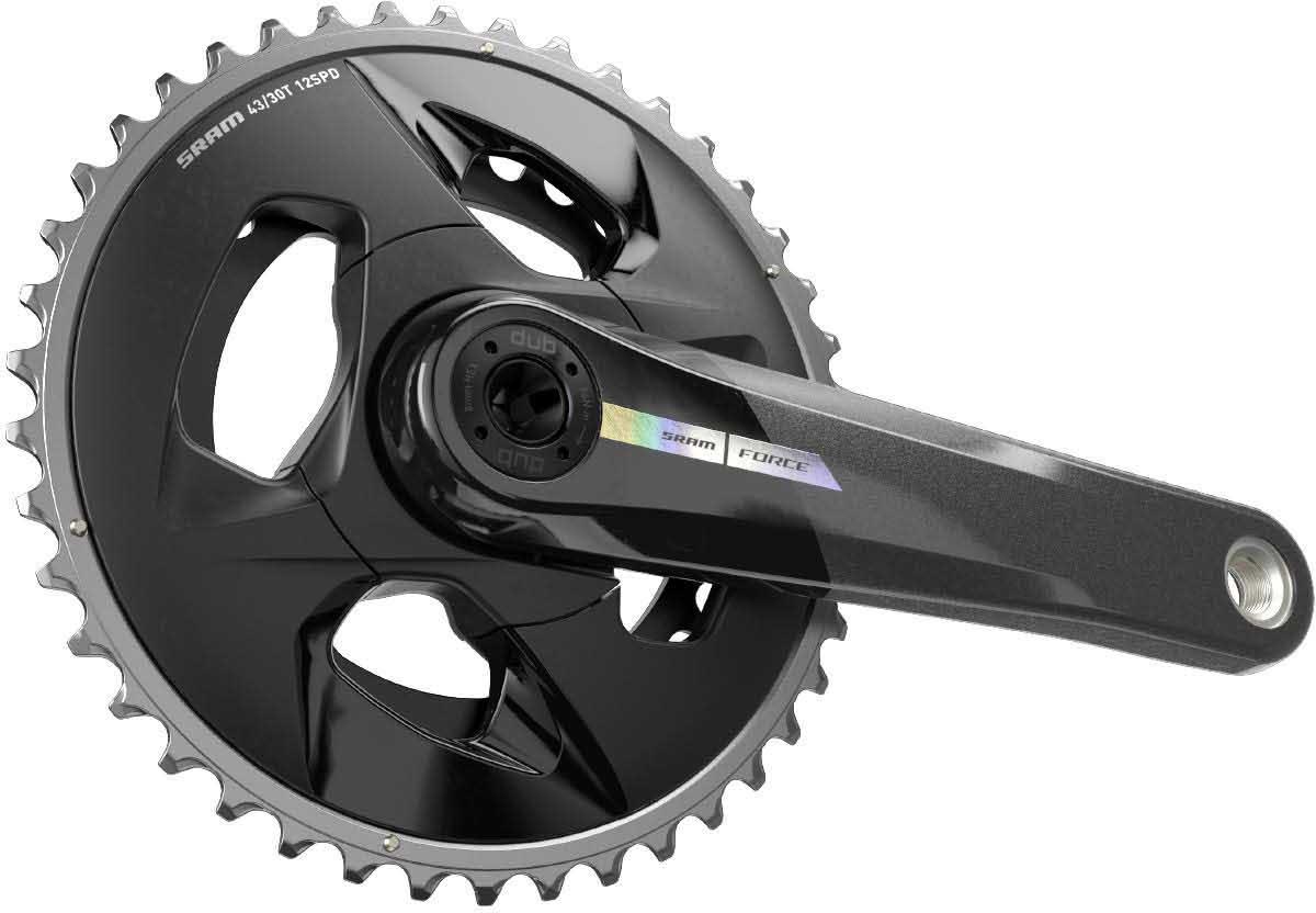 SRAM Force D2 DUB Wide 2x12 Speed Crankset 43/30T, 175mm Iridescent