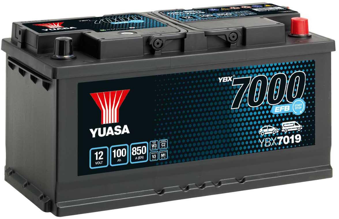 Yuasa YBX7019 12V 100Ah 850A EFB Start Stop Battery