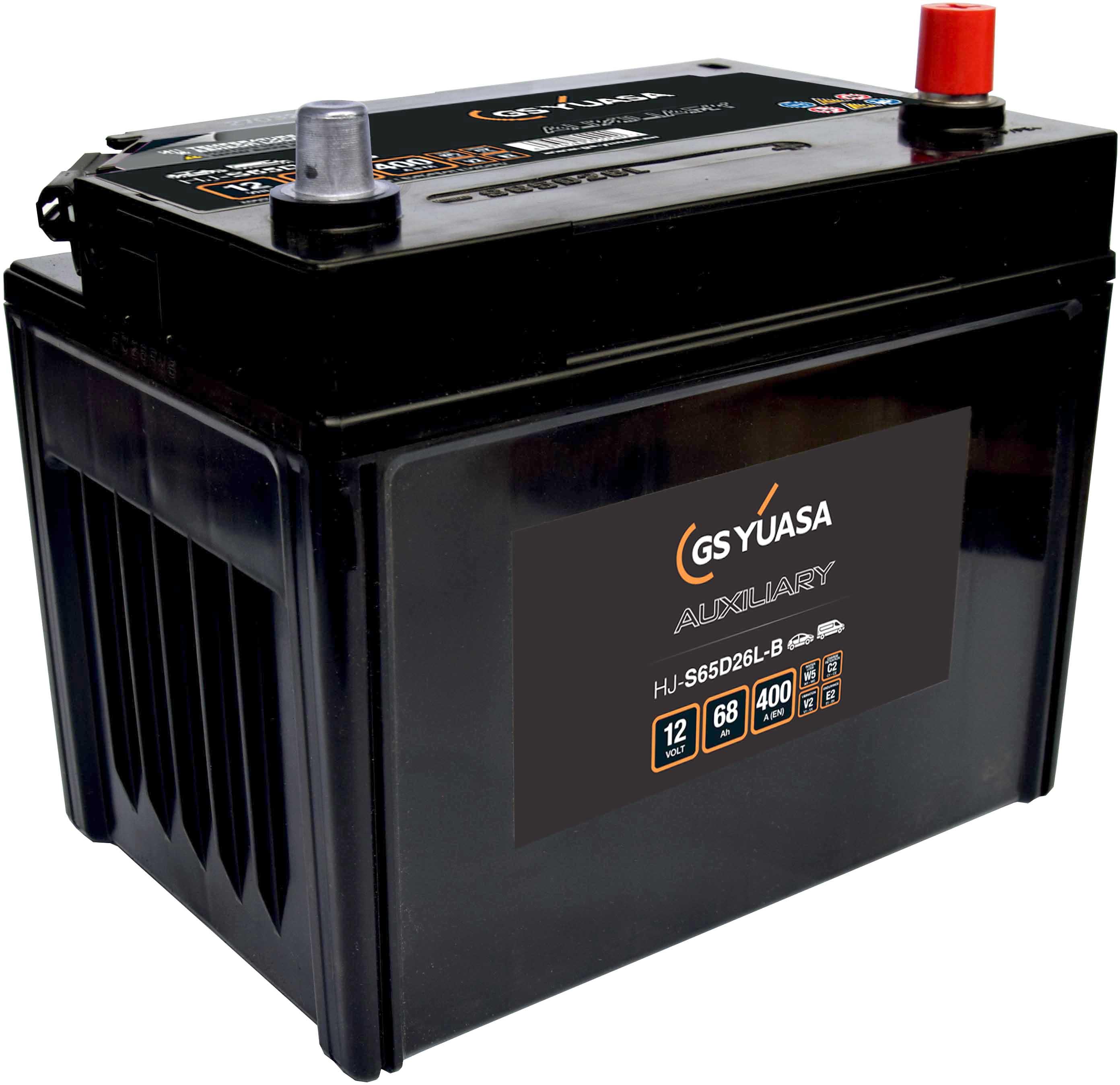 Yuasa HJ-S65D26L-B GS Auxiliary AGM Battery