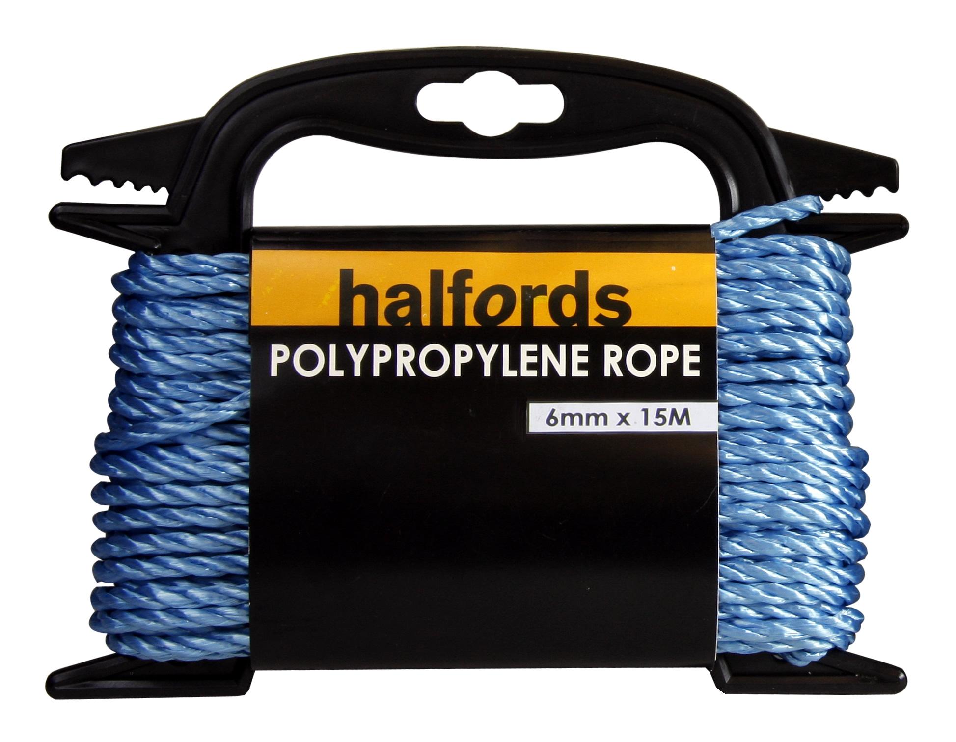 Halfords Polypropelene Rope 6Mmx15M