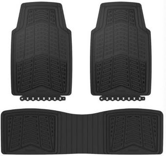 MICHELIN 3PC RUBBER CAR MAT SET