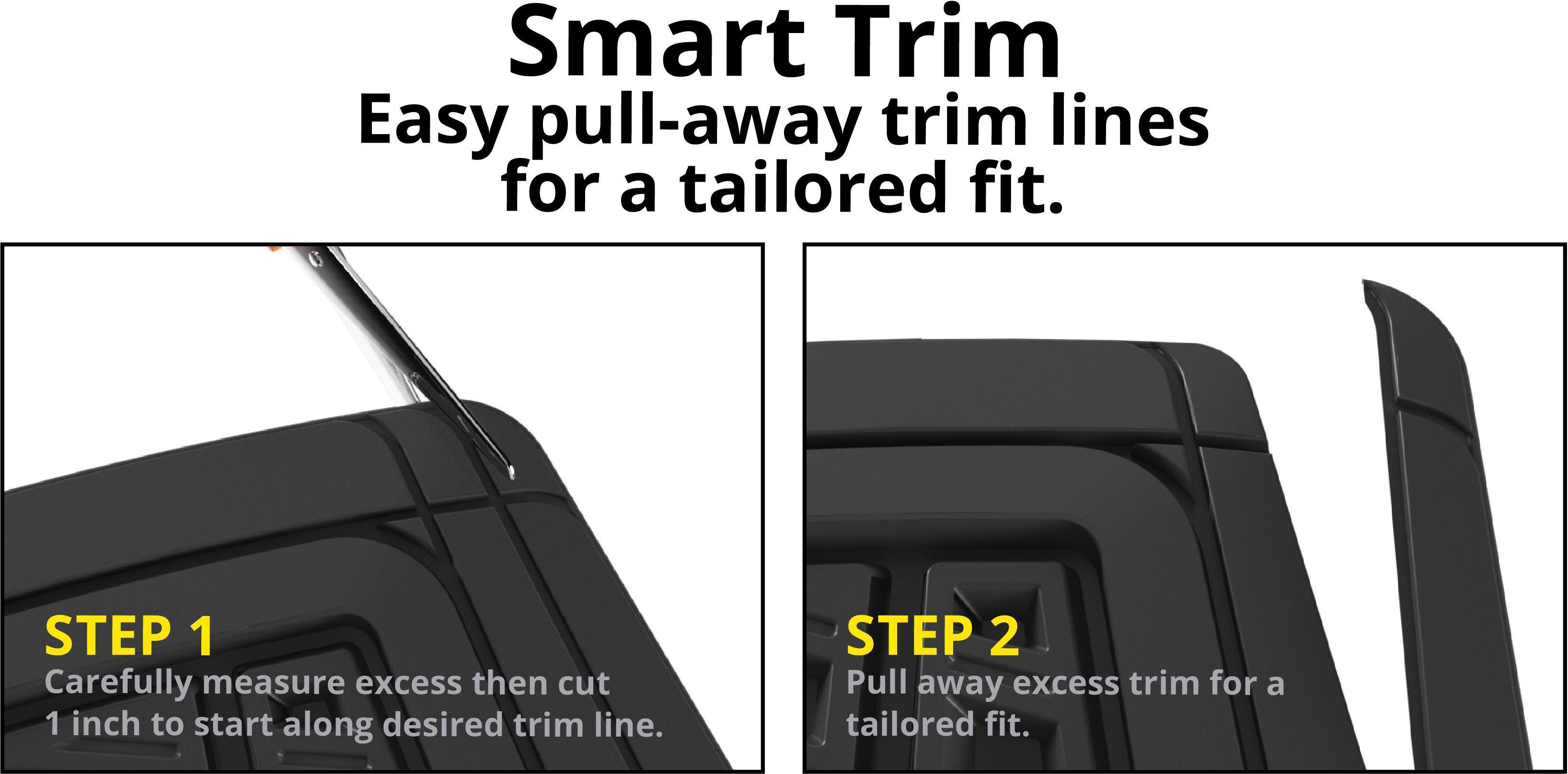 MICHELIN 3PC RUBBER CAR MAT SET