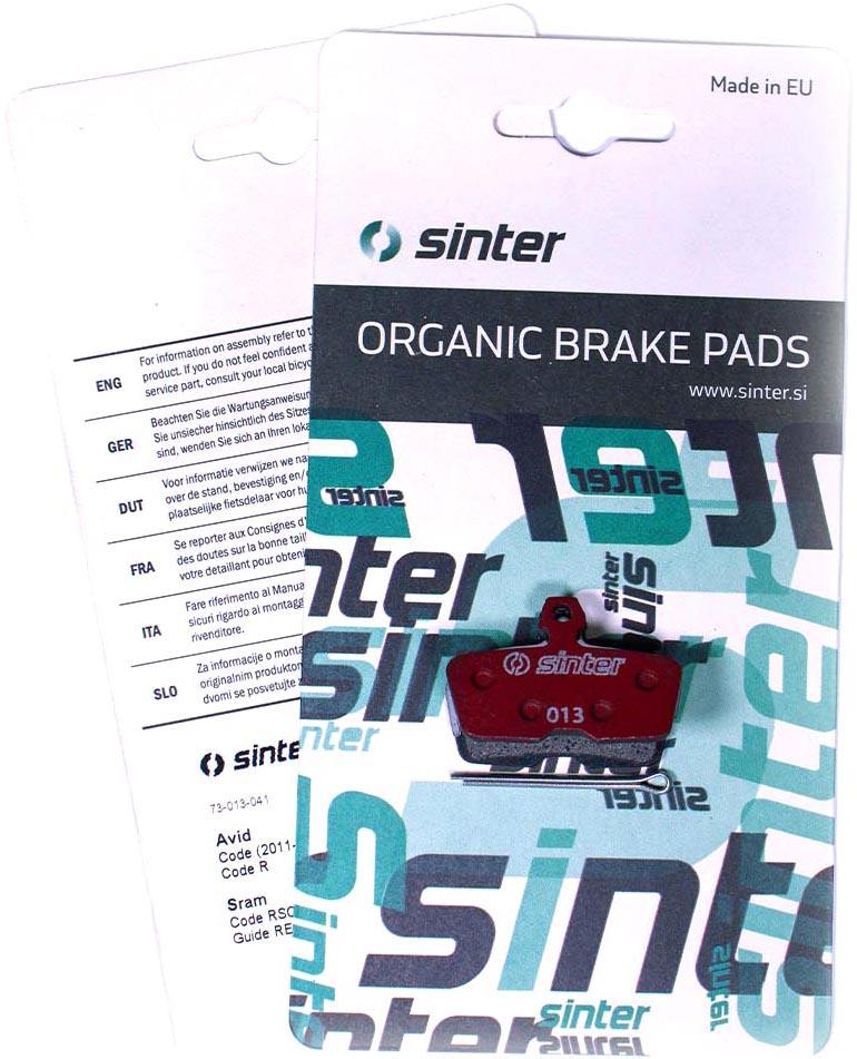 Sinter AVID SRAM Brake Pads 013, Red - S514