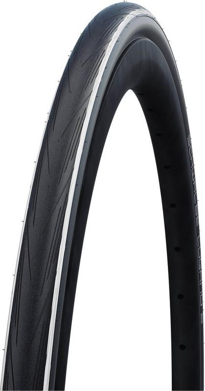 Halfords Schwalbe Lugano Ii K-Guard Wired Road Bike Tyre 700X25C White Stripes | Extra 8% off for BC Members