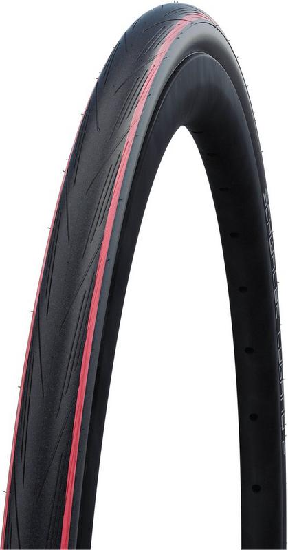 Halfords Schwalbe Lugano II K-Guard Wired Road Bike Tyre 700x25c Red Stripes | Extra 8% off for BC Members