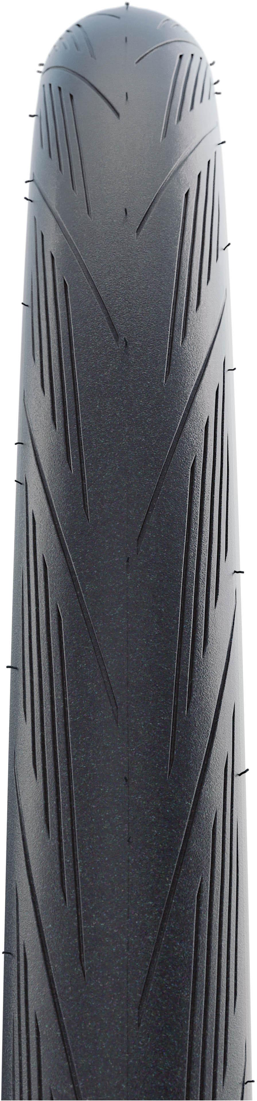 Schwalbe Lugano II K-Guard Wired Road Bike Tyre 700x25c Blue Stripes