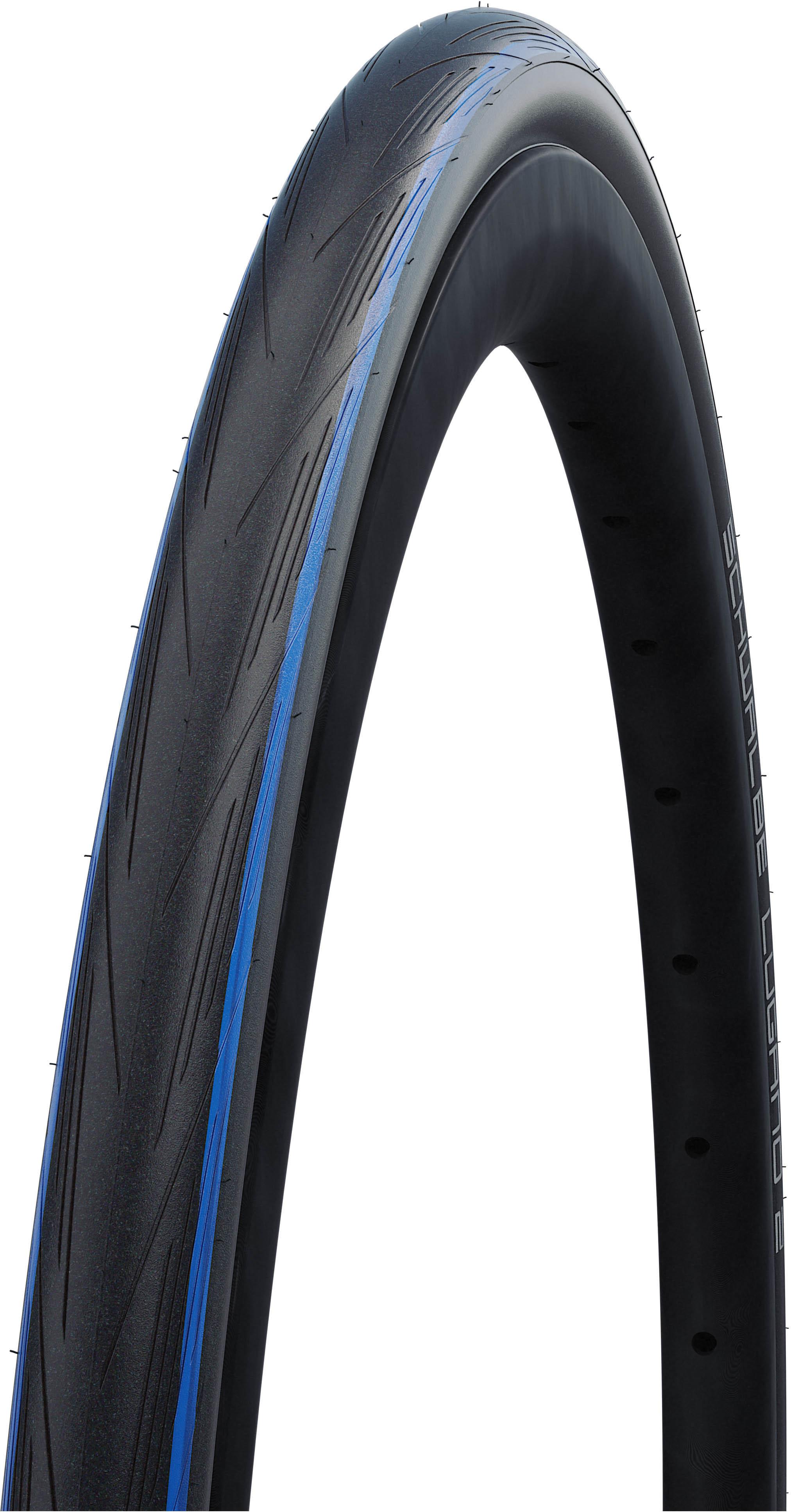 Schwalbe Lugano II K-Guard Folding Road Bike Tyre 700x25c Blue