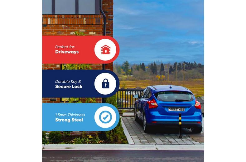 Streetwize Folding Parking Post - Square Streetwize Folding Parking Post - Square