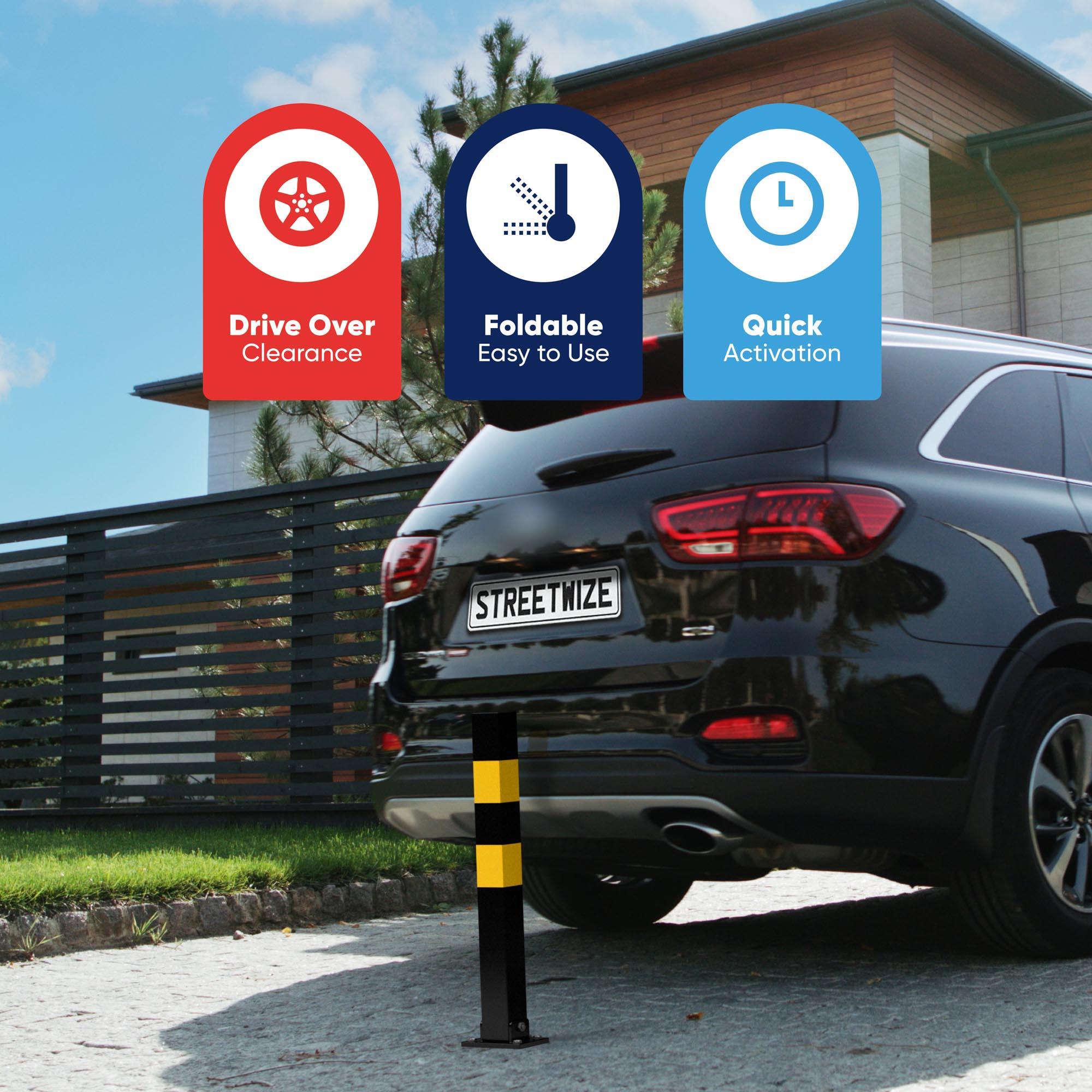 Streetwize Heavy Duty Folding Parking Post