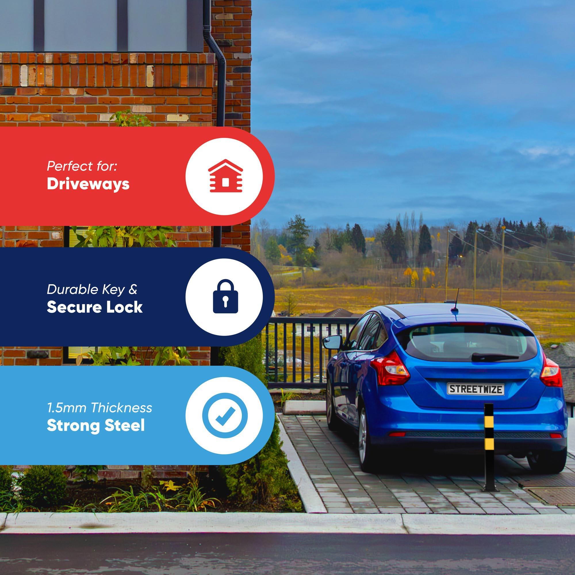 Streetwize Heavy Duty Folding Parking Post