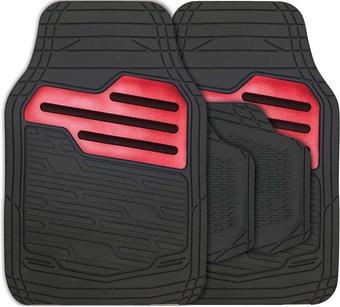 Streetwize Adonia "Metallic" Red Heel Pad Mat Set