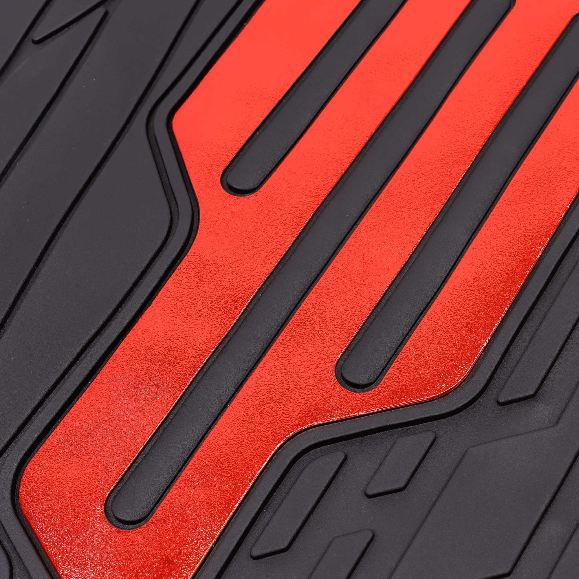 Streetwize Adonia "Metallic" Red Heel Pad Mat Set