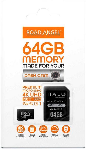 Road Angel Dashcam Optimised 64GB Micro SD Card