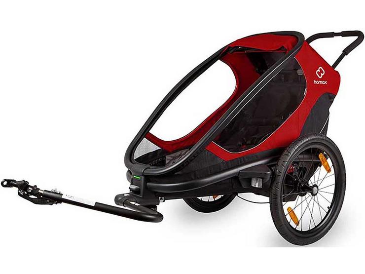 Outback One Child Bike Trailer, Red/Black